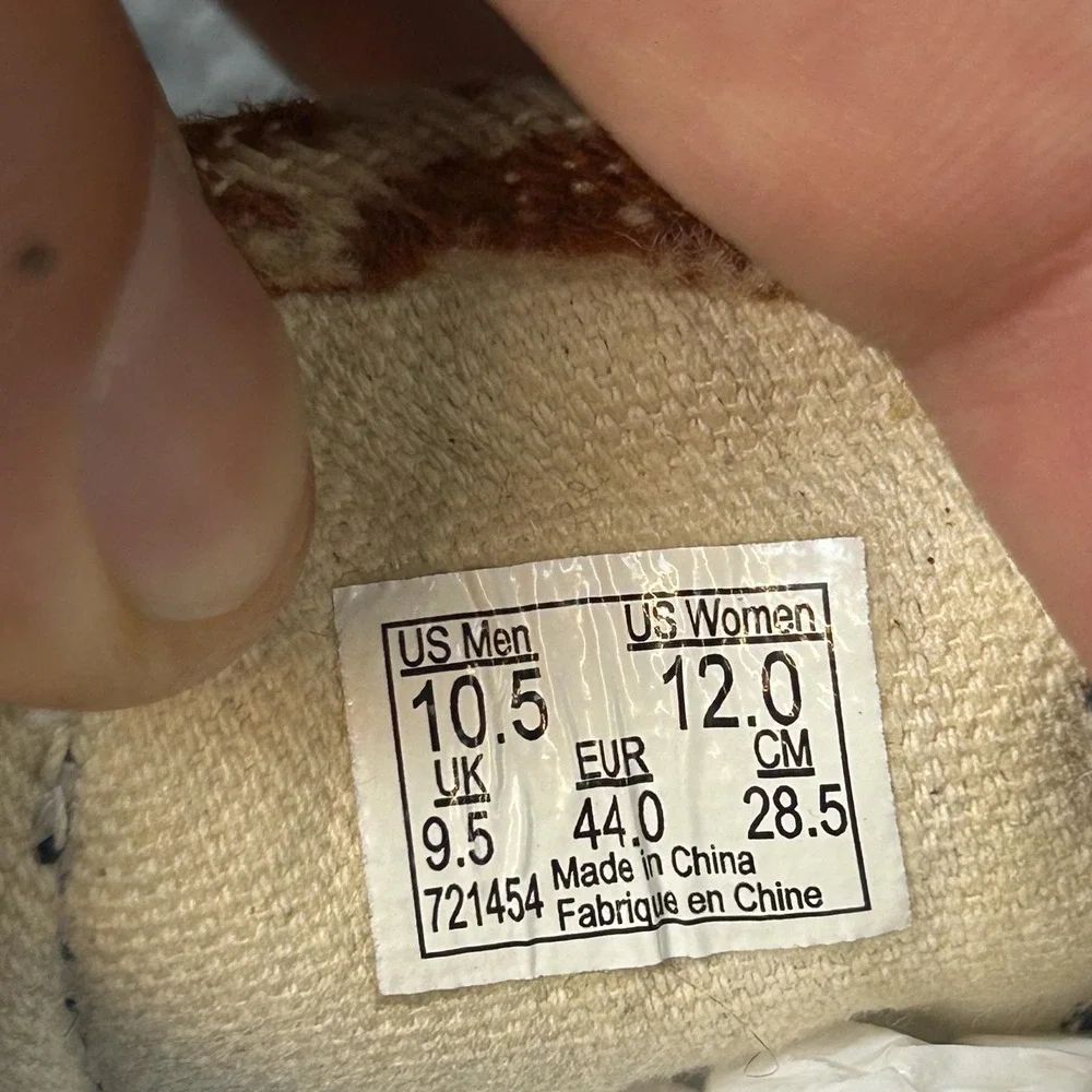 Vans Era Pendleton Shoes Mens Size 10.5 Brown Wool Geometric Pattern Sneakers